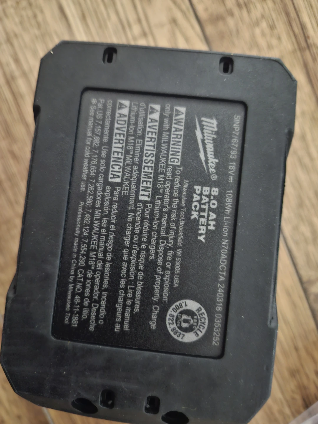 Milwaukee M18 REDLITHIUM FORGE XC8.0 Battery Pack - photo 3