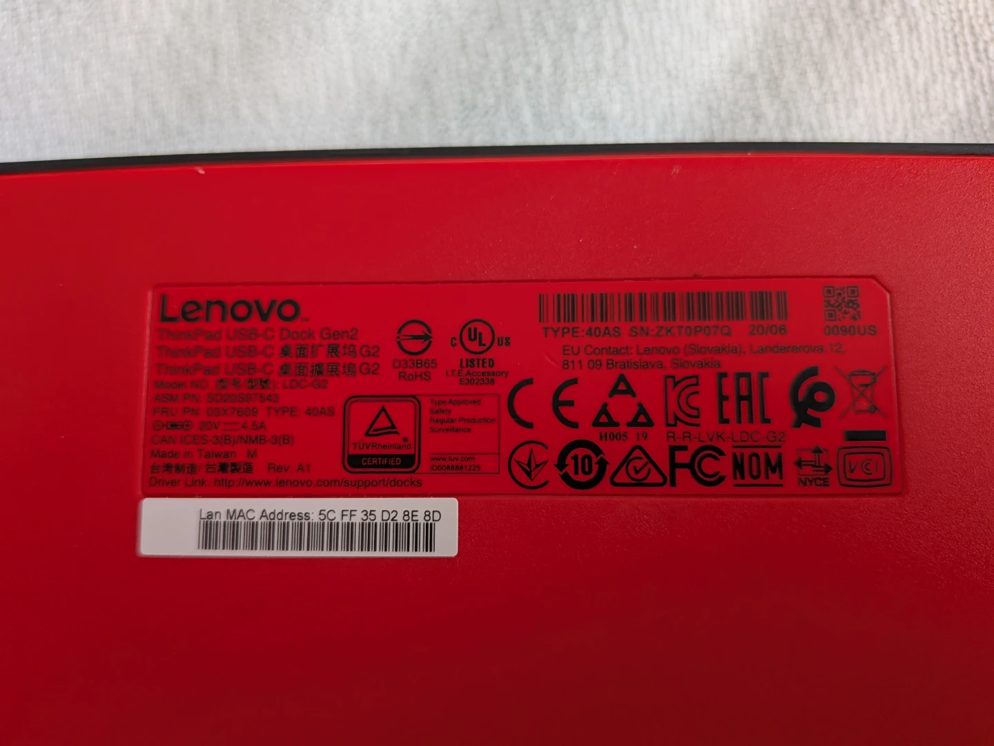 Lenovo ThinkPad USB-C Dock Gen2 - photo 2