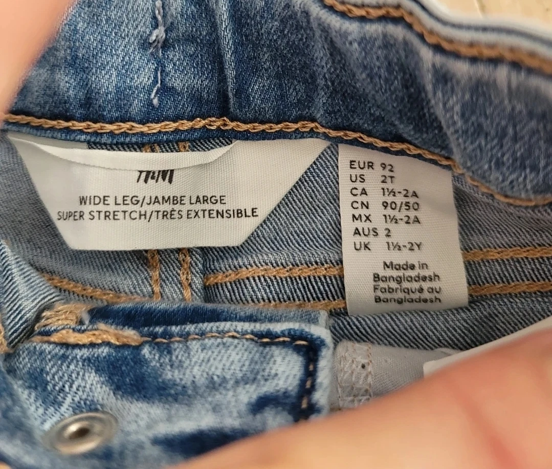 H&M Wide Leg Jeans - Size 2T - photo 2