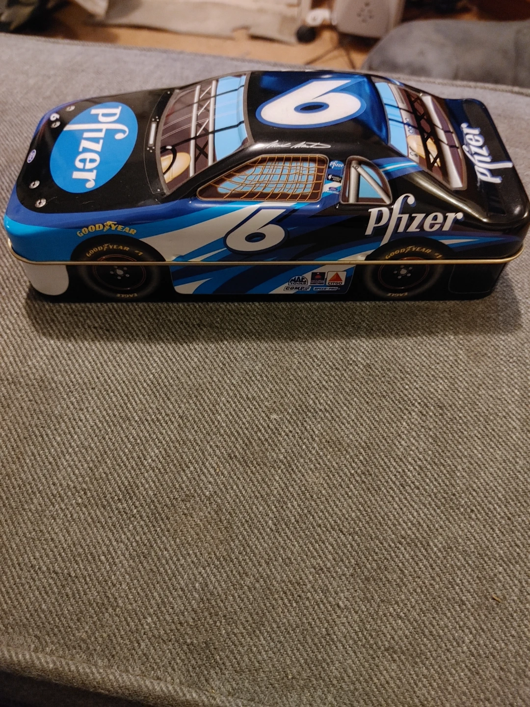 Pfizer NASCAR Collectible Tin