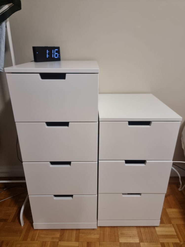 IKEA Nordli drawer chest Unit set x2 (White)