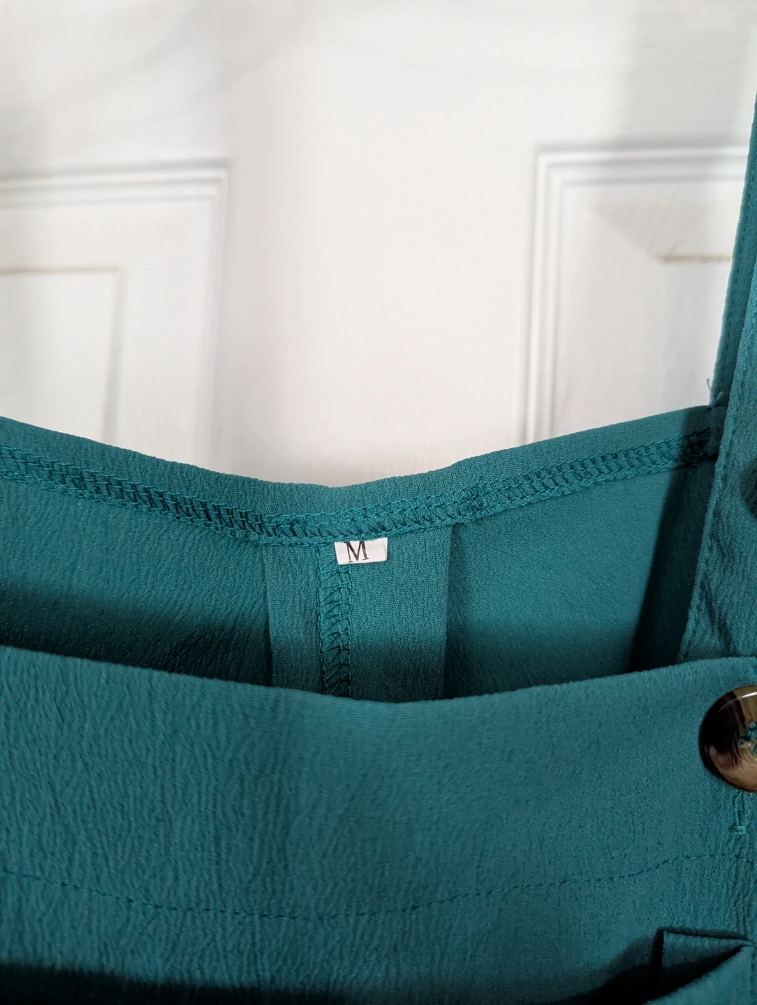 Teal Jumpsuit with Buttons - photo 2