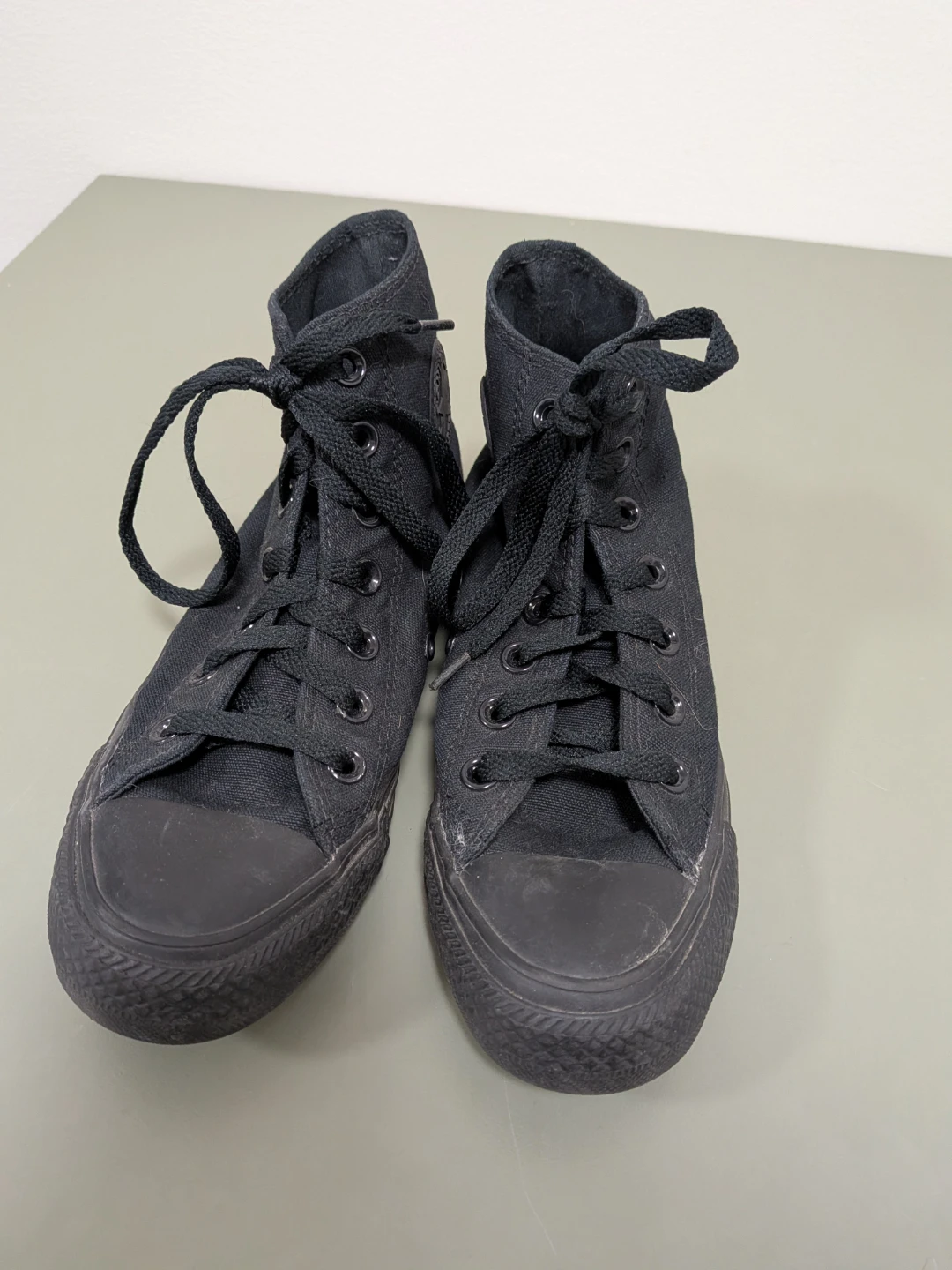 Converse All Star High Top Black Monochrome Sneakers
