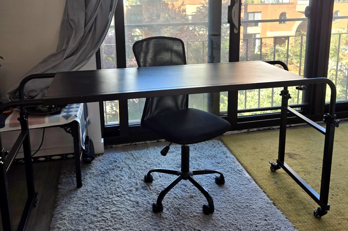 Adjustable Overbed Desk + Ergonomic Office Chair - photo 2