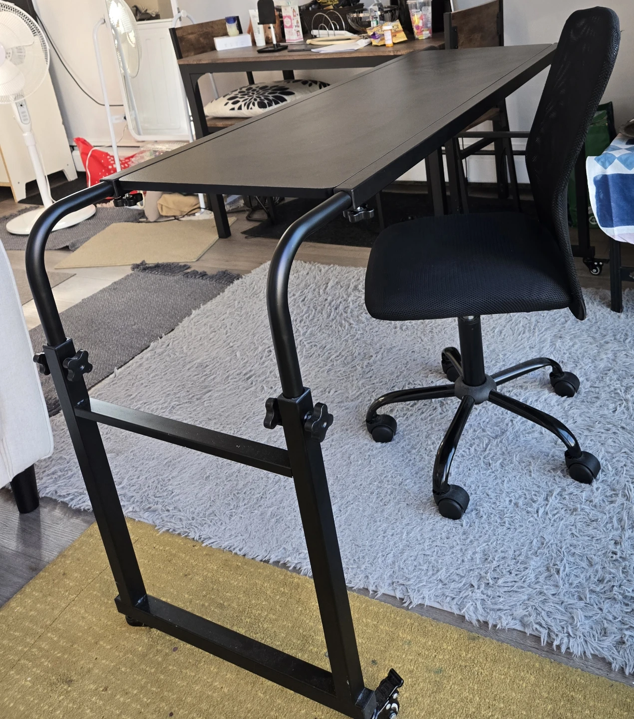 Adjustable Overbed Desk + Ergonomic Office Chair - photo 3