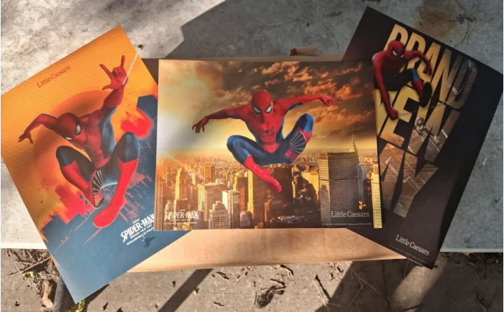 Spider-Man Little Caesars Promotional Posters