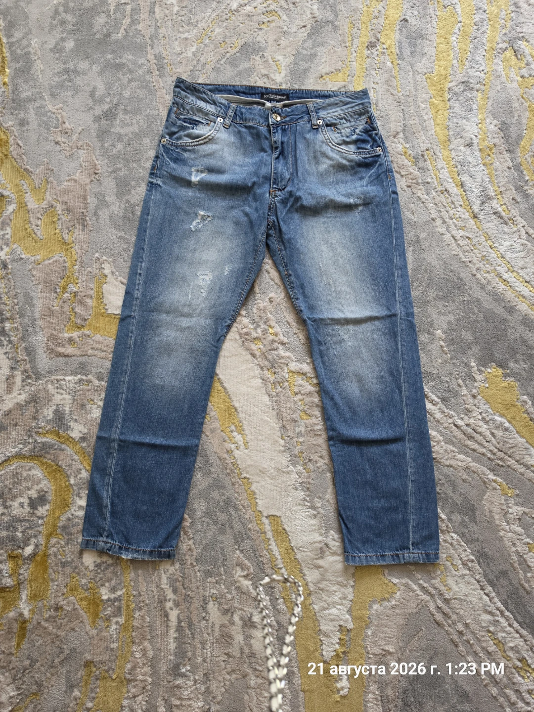 Dolce & Gabbana men and women Blue Distressed Jeans Size 27 - photo 2