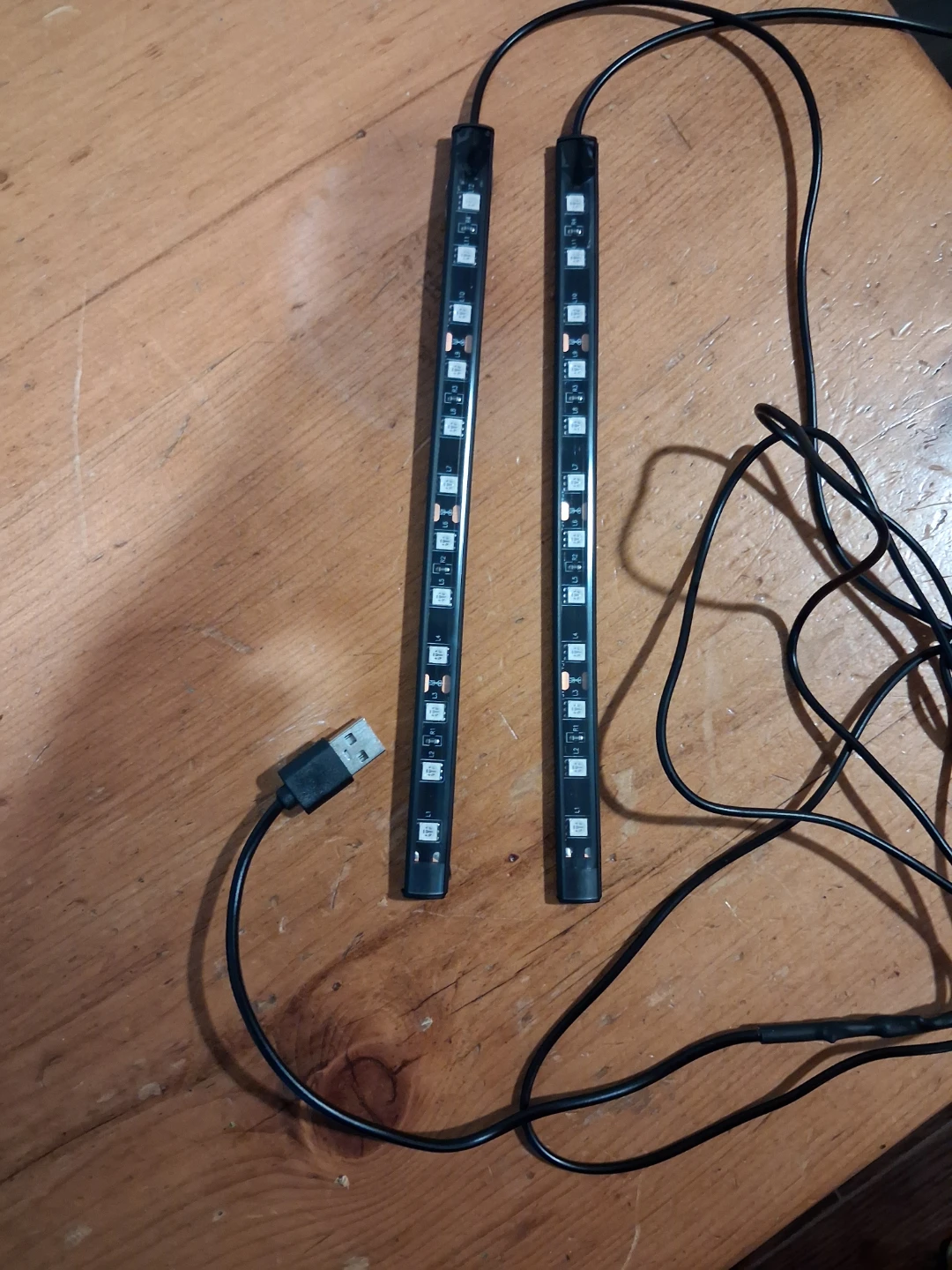 Car 8" USB LED Light Strips (Set of 2) - photo 2
