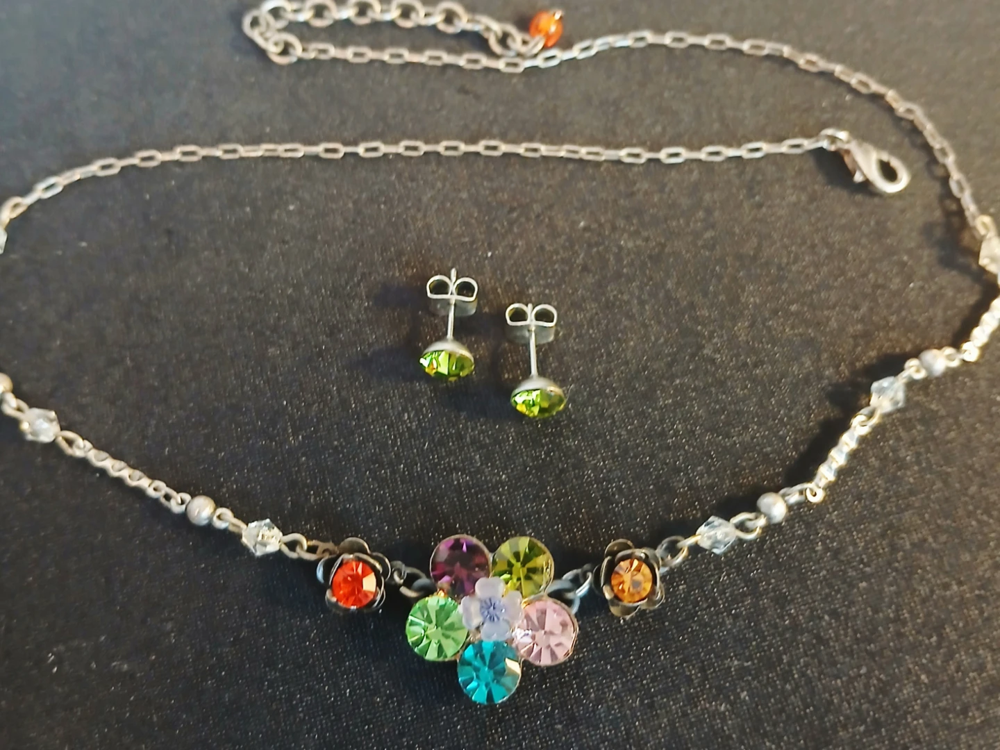 Swarovski crystals Necklace and Earring Set - photo 2