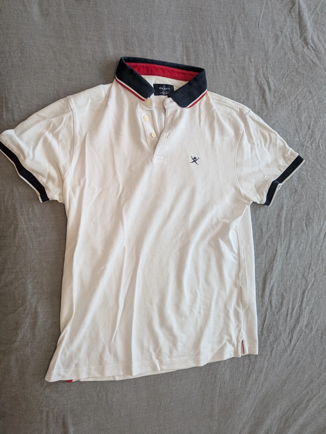 Hackett White Short Sleeve Polo Shirt