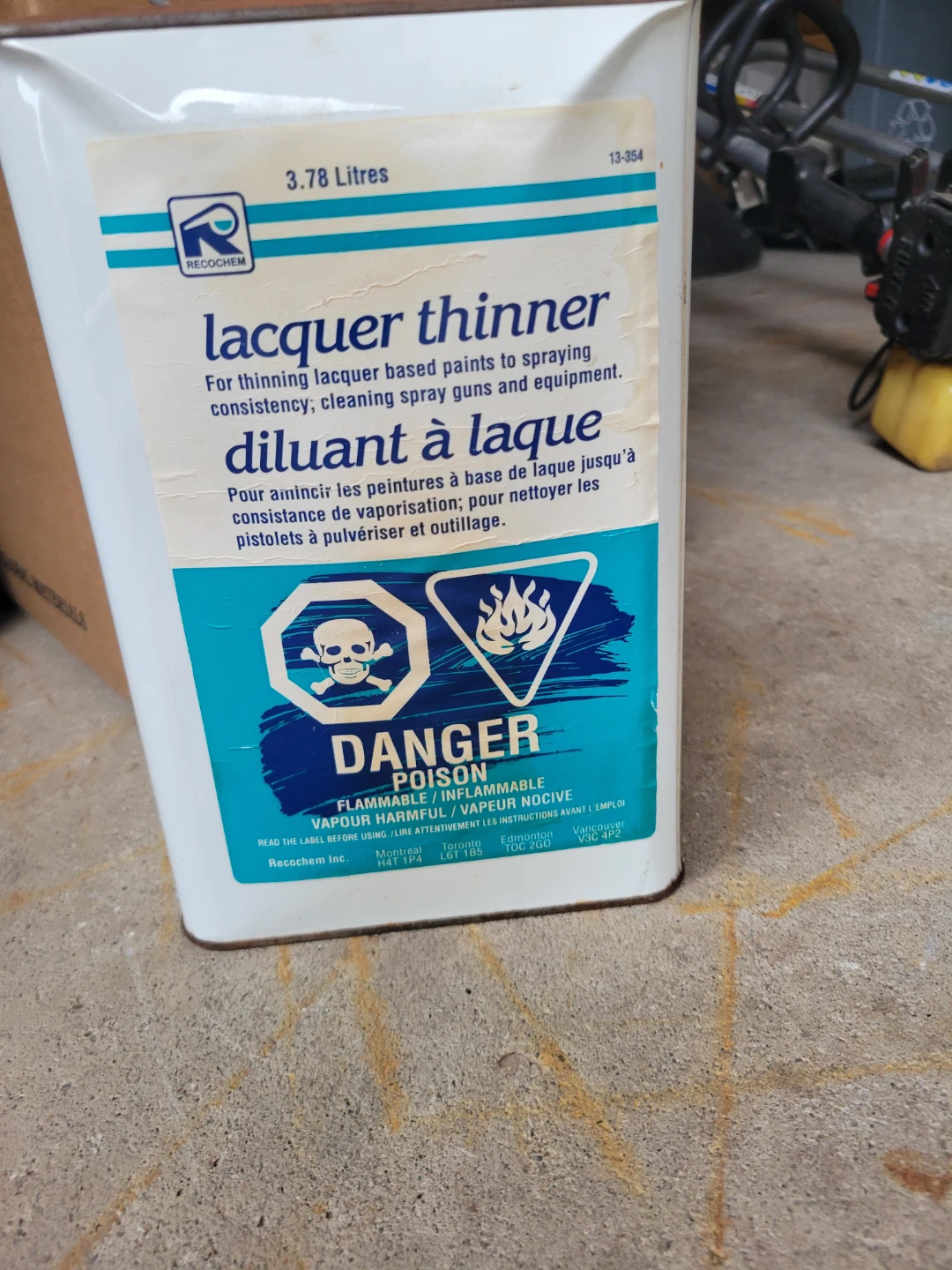 recochem lacquer/paint thinner 3.78 l