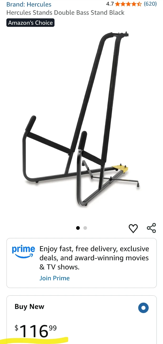 Hercules DS590B Double Bass Stand - photo 4