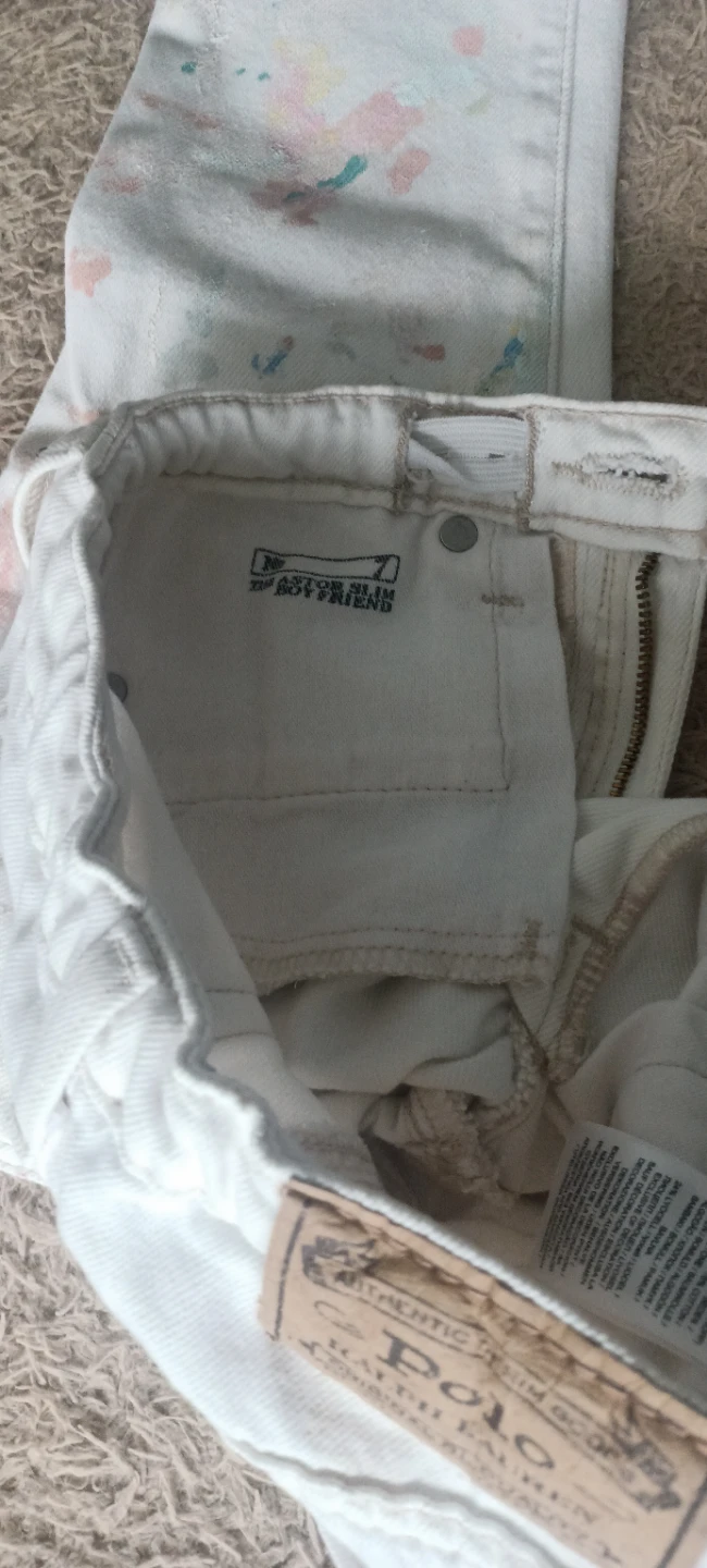 Polo Ralph Lauren White Distressed Boyfriend Jeans(Kid) - photo 4