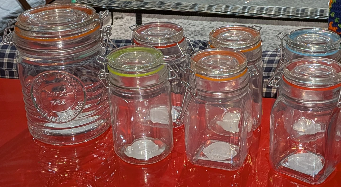 Set of 7 Glass Jars with Airtight Lids - photo 3