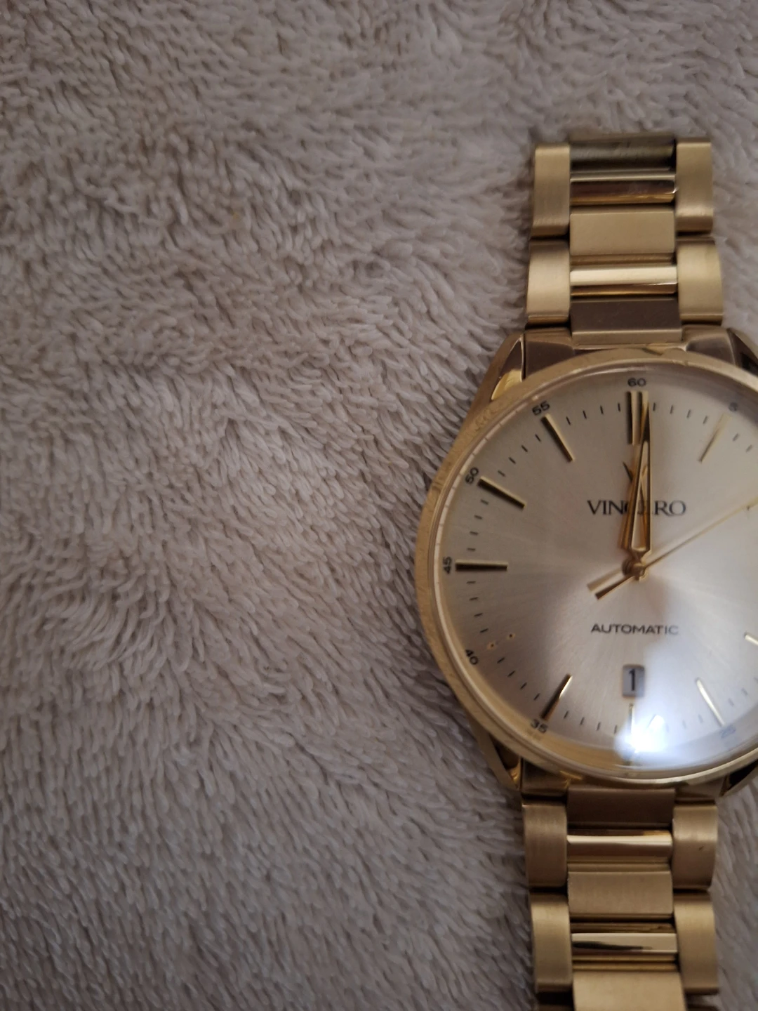 Mens Vincero gold automatic watch - photo 2