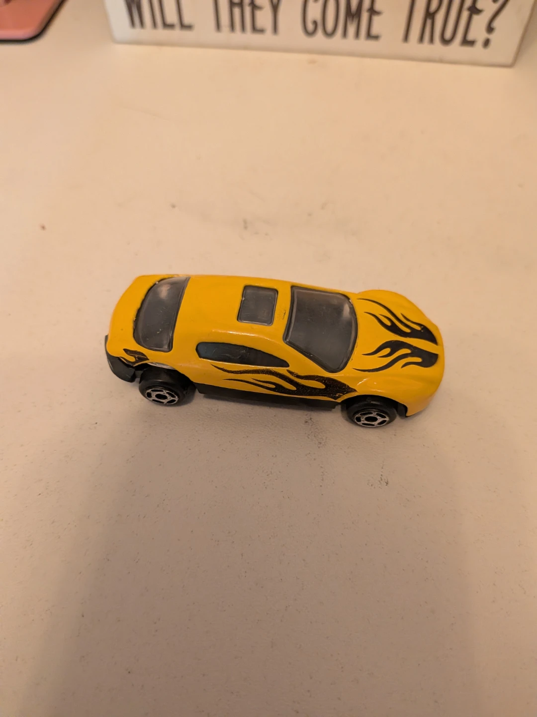 Yellow Hot Wheels Toy Car