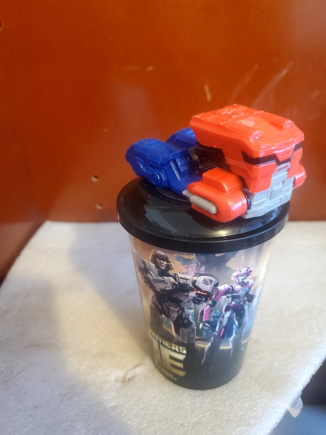 Transformers Themed Tumbler with Toy