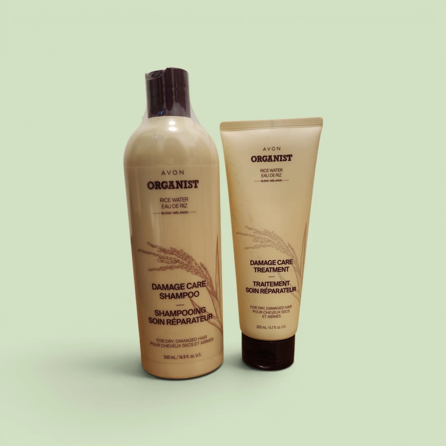 Avon: Unopened Organist Rice Water Shampoo and Conditioner