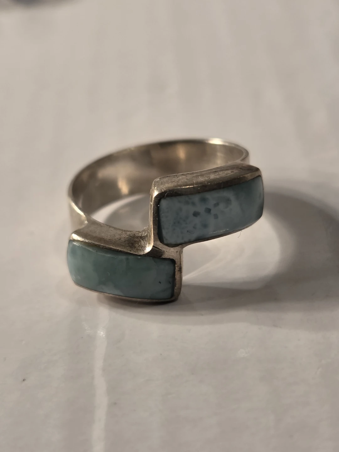 Sterling Silver Larimar Ring - photo 2