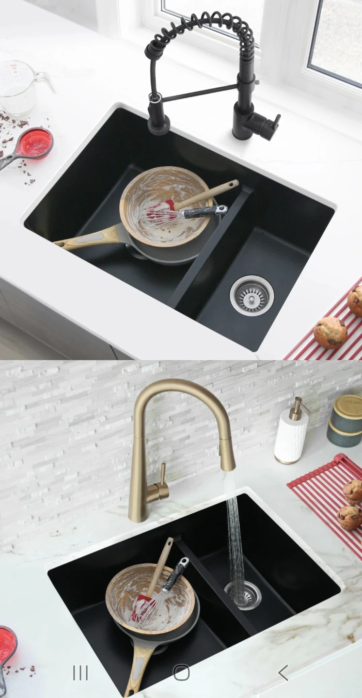 BRAND NEW Composite Granite Double Bowl Kitchen Sink - photo 5