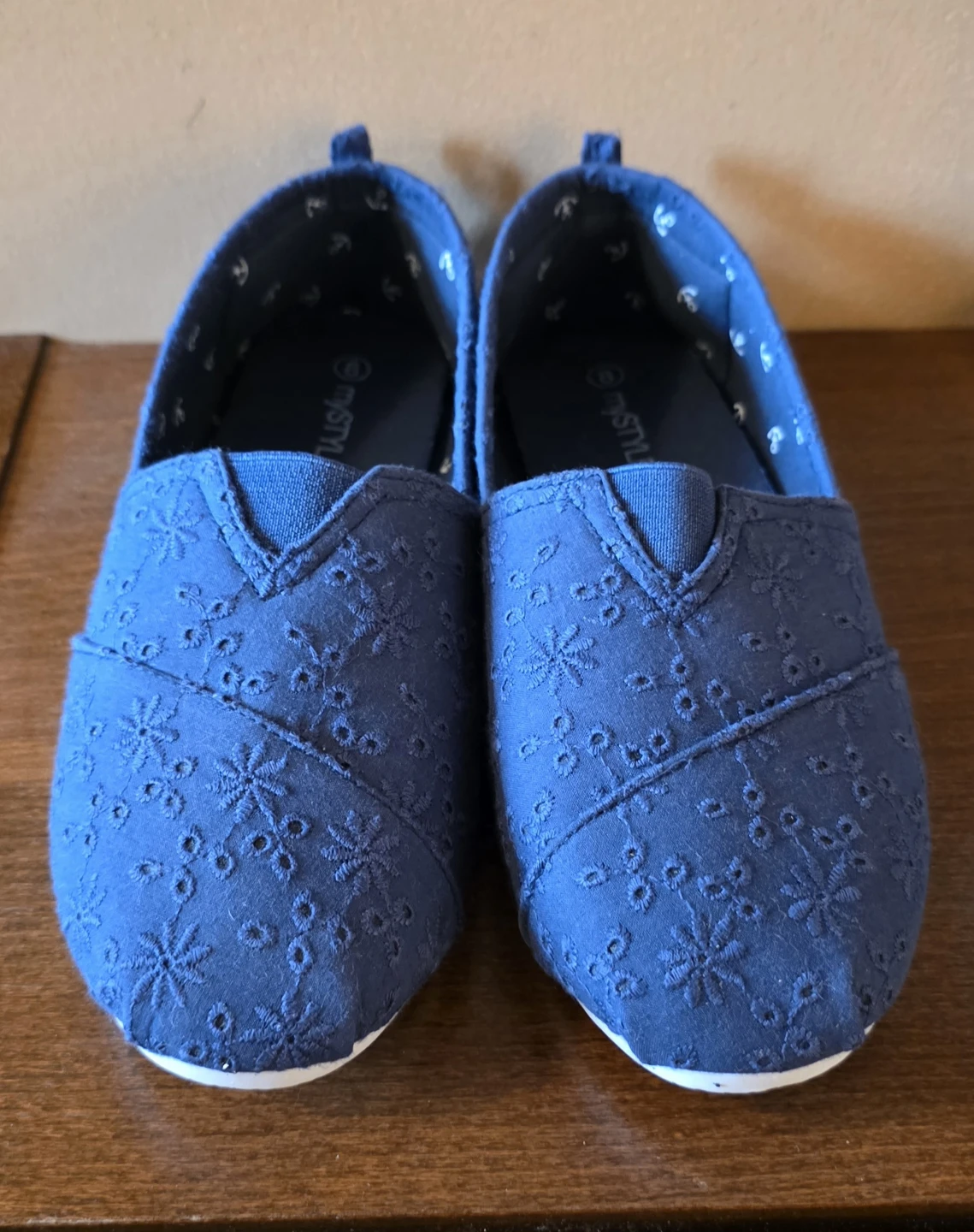 mySTYLE Navy Blue Embroidered Flats - photo 4