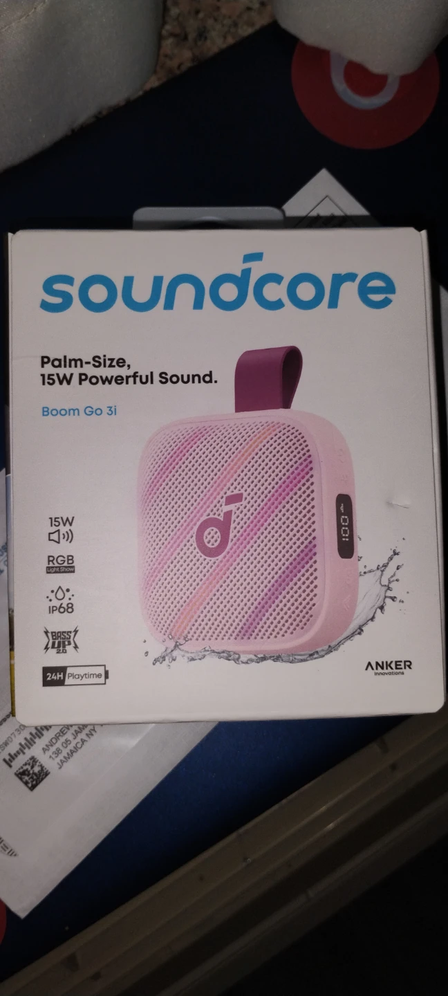 Soundcore Boom Go 3i Portable Bluetooth Speaker - Pink - photo 2
