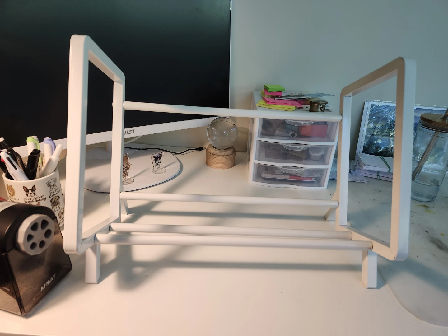 White Desk Shelf Organizer - photo 2