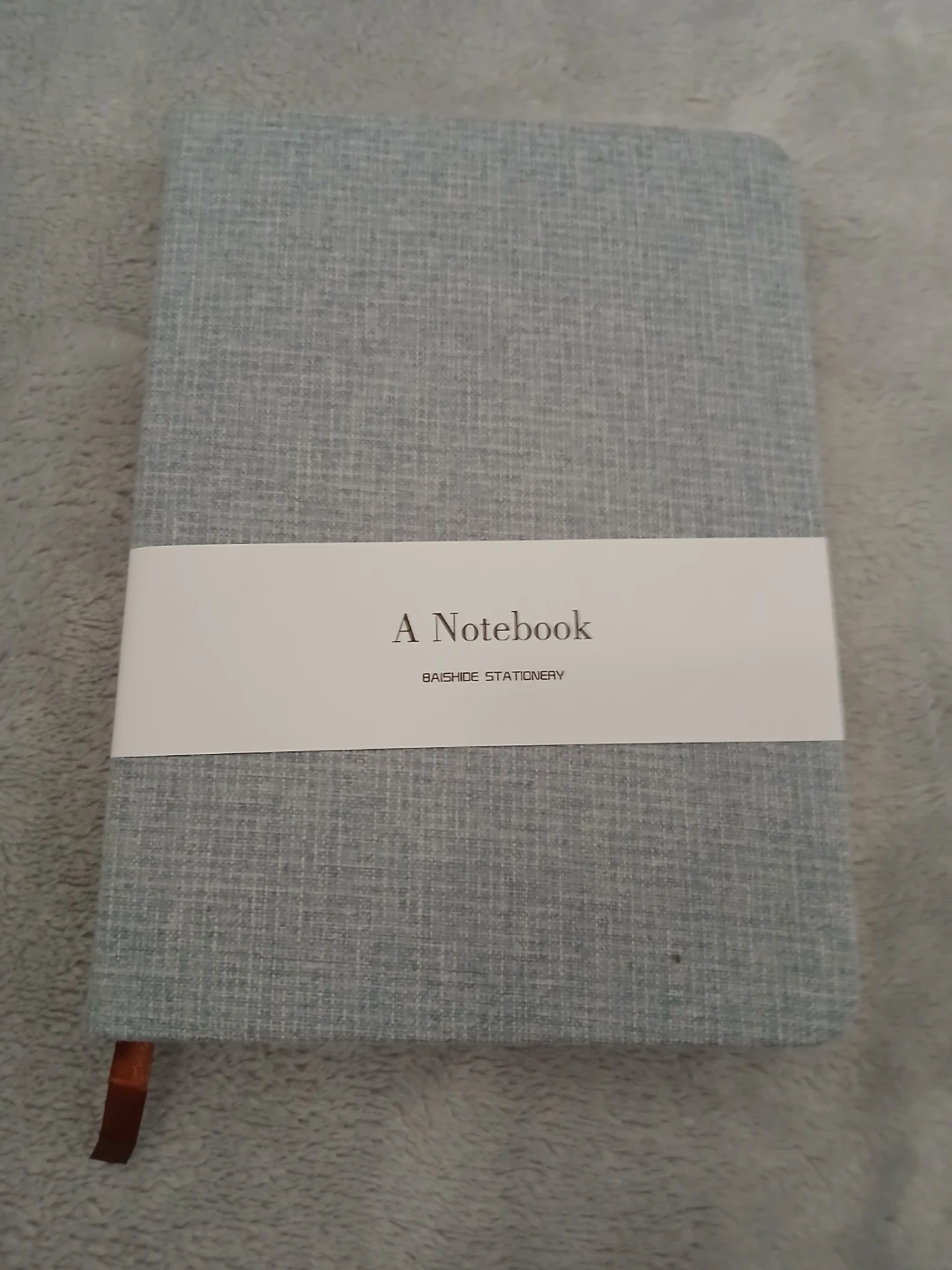 Baishide Stationery light blue linen notebook - photo 2