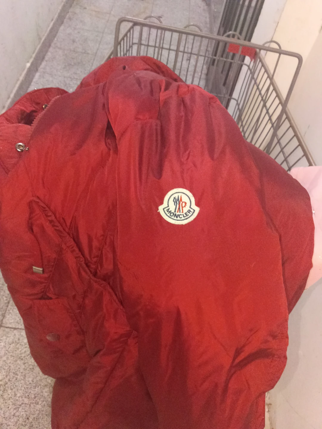 Red Montclair down jacket - photo 2