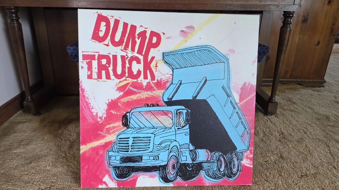 Dump Truck Canvas Art