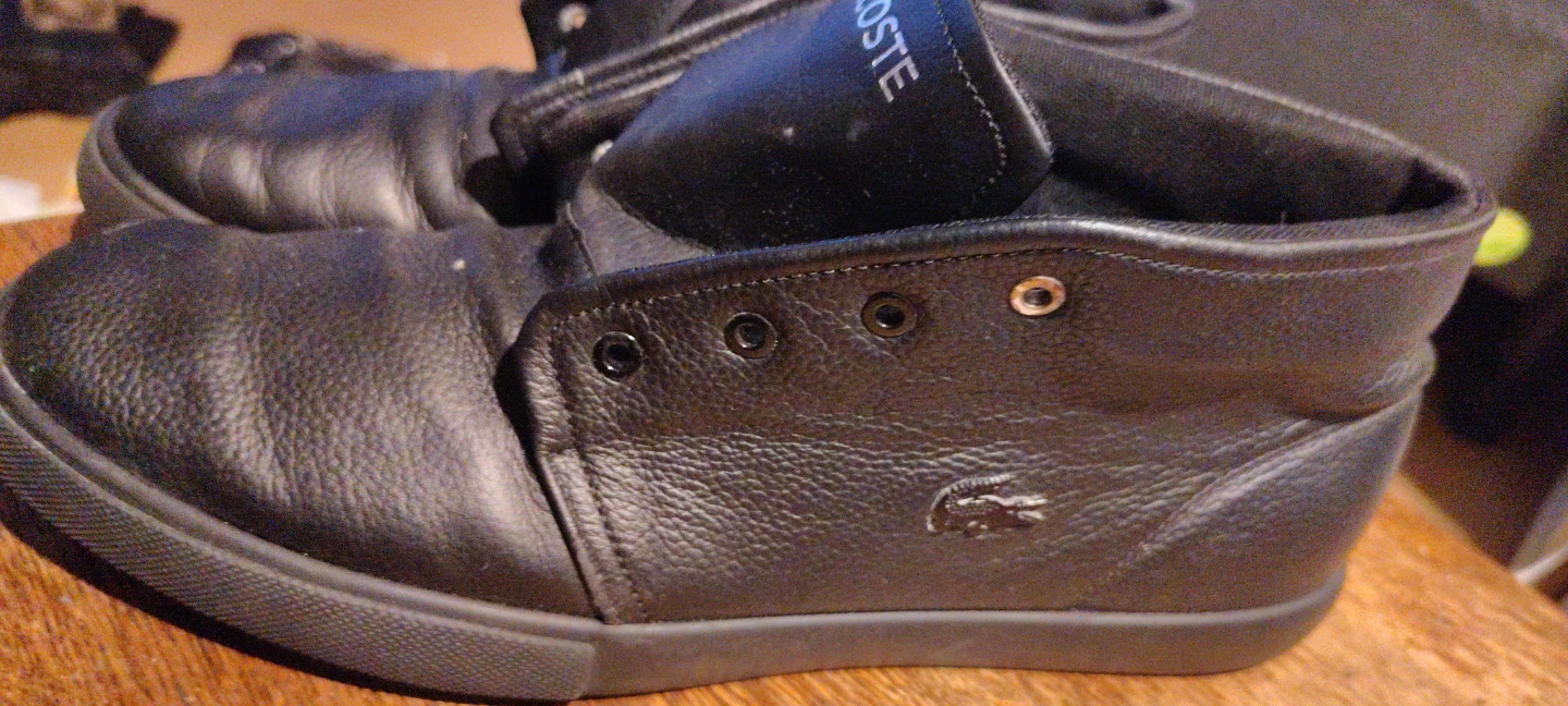Black Lacoste Leather Sneakers - photo 2