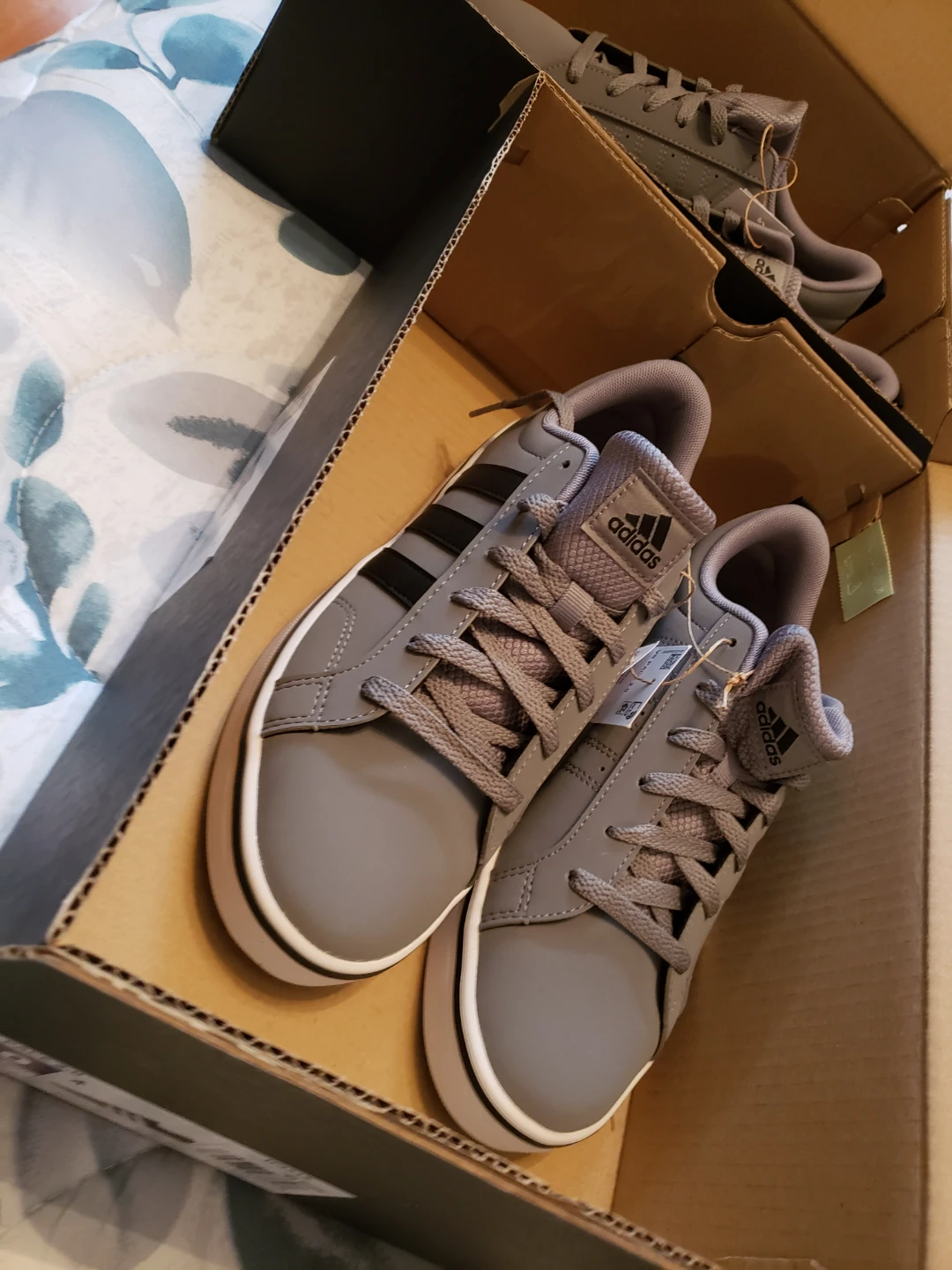 Adidas Grey Sneakers size 8 NEW EACH $50 - photo 2