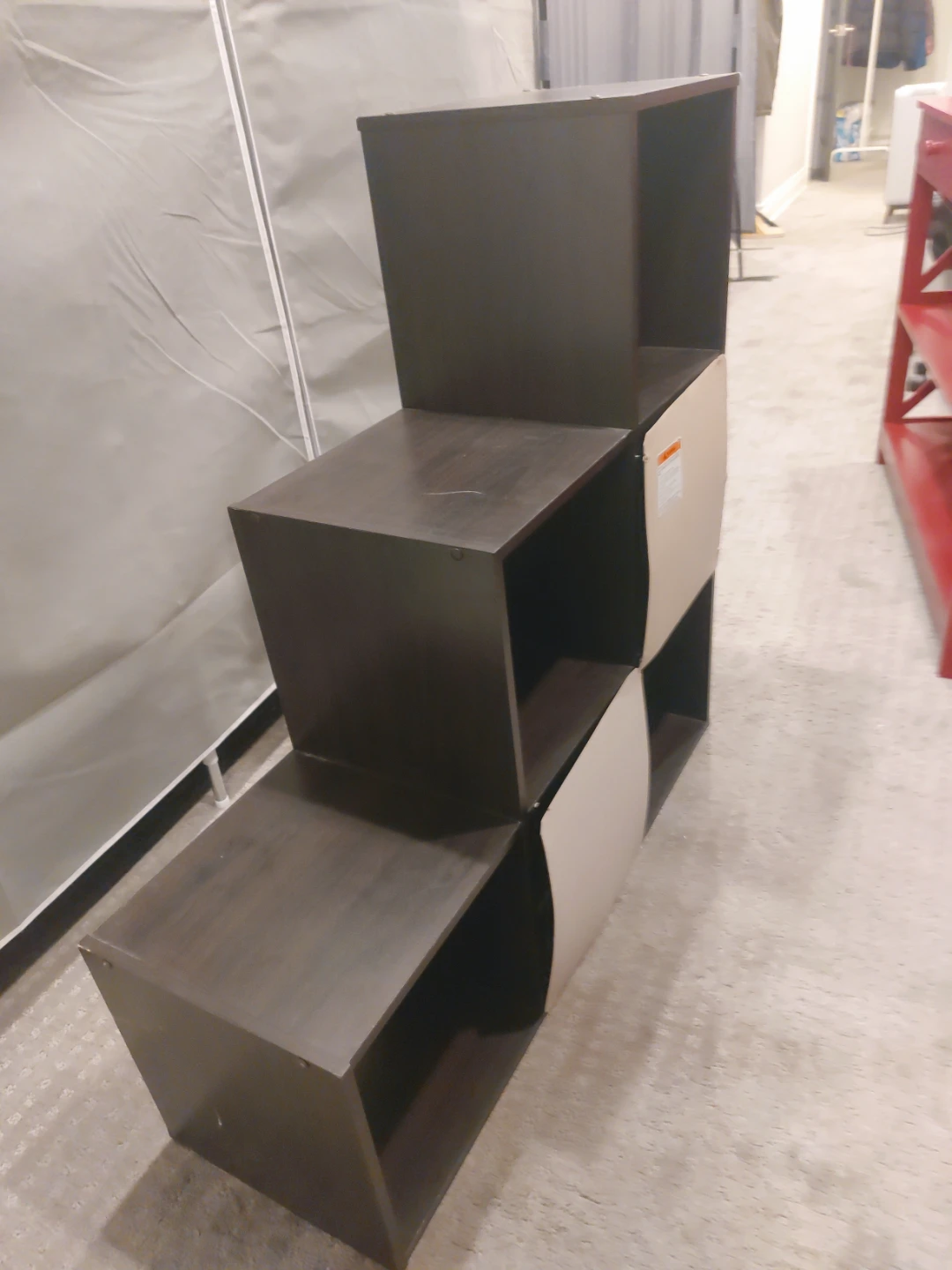 Dark Brown Storage Shelf Unit - photo 4