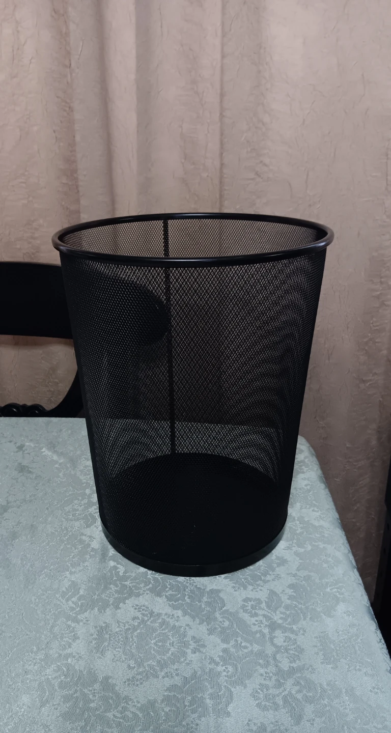 Black Mesh Waste Basket