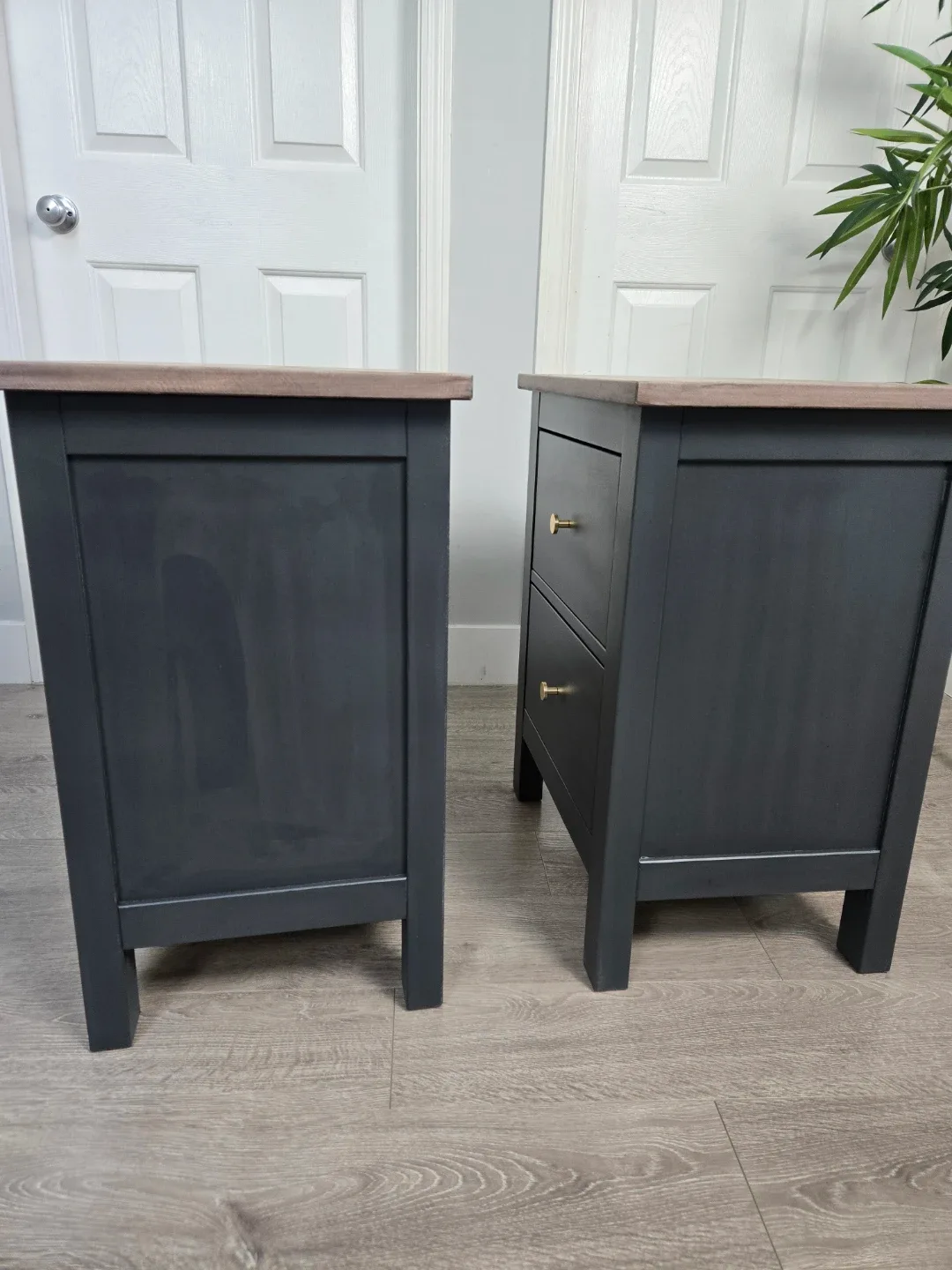 Set of 3 nightstand mini dresser newly refinished - photo 5