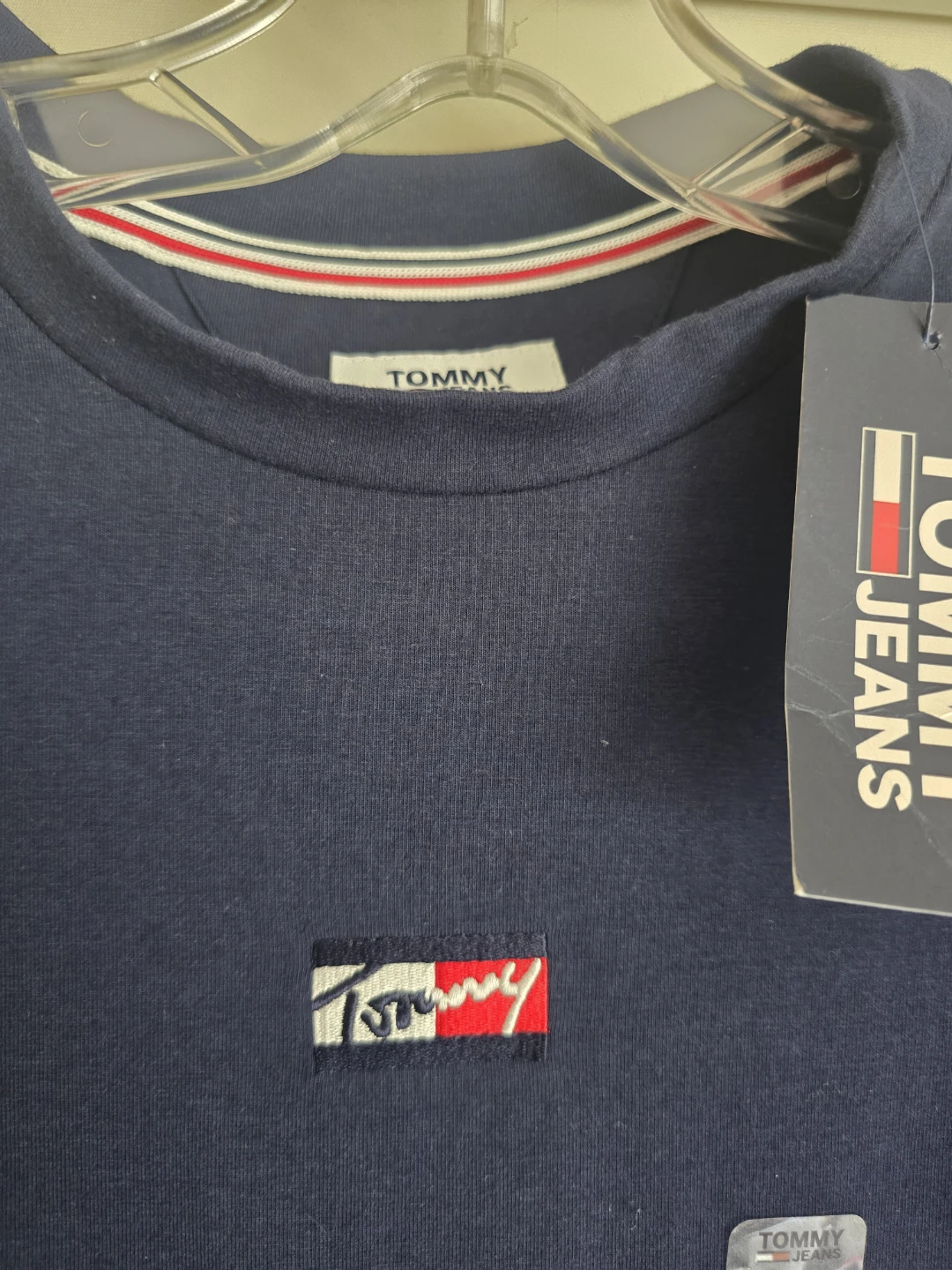 Tommy Jeans New Navy Long Sleeve Bodysuit Size Medium - photo 3