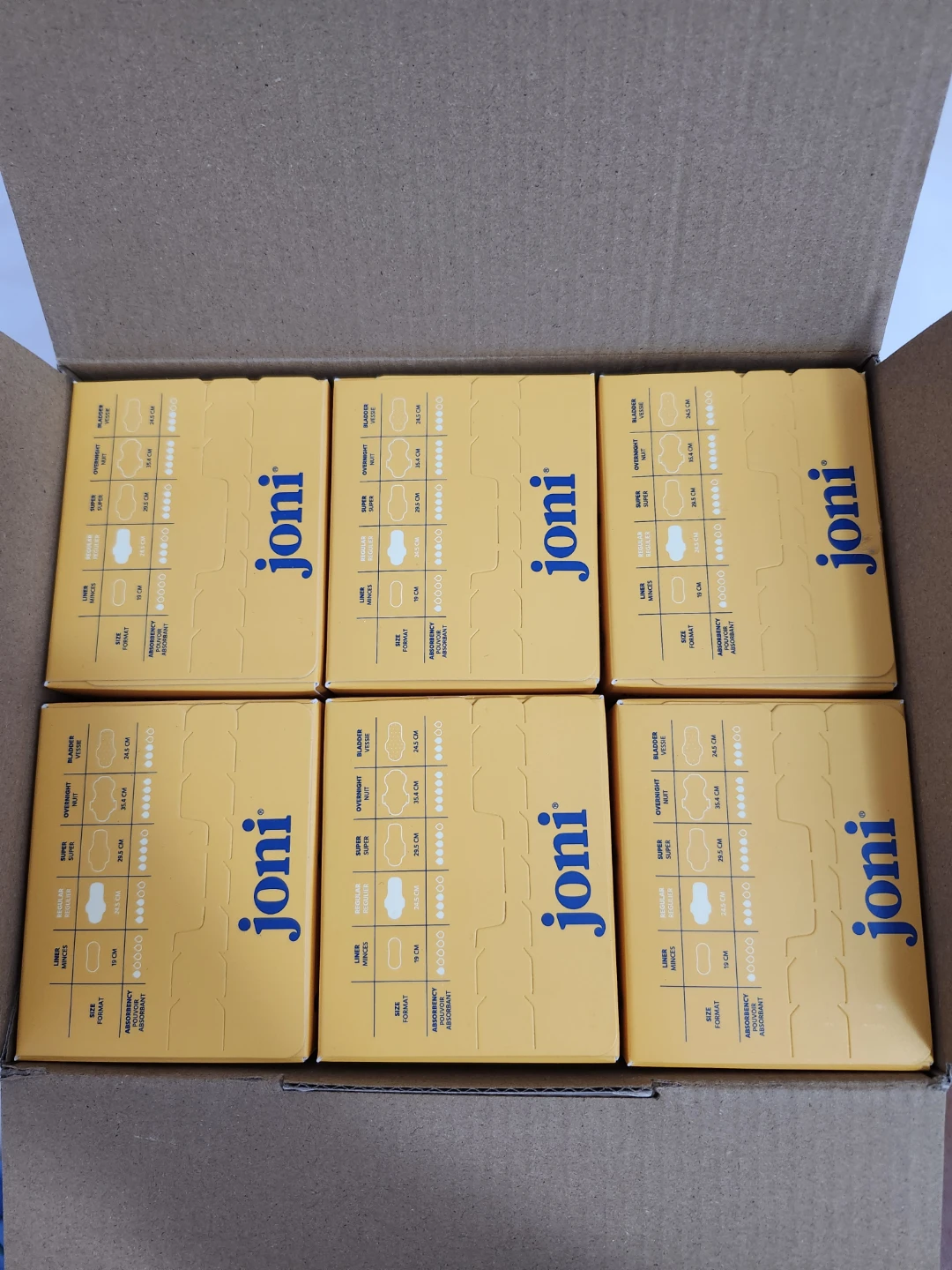 Joni Menstrual Pads - Regular - 12 Count Boxes - photo 3