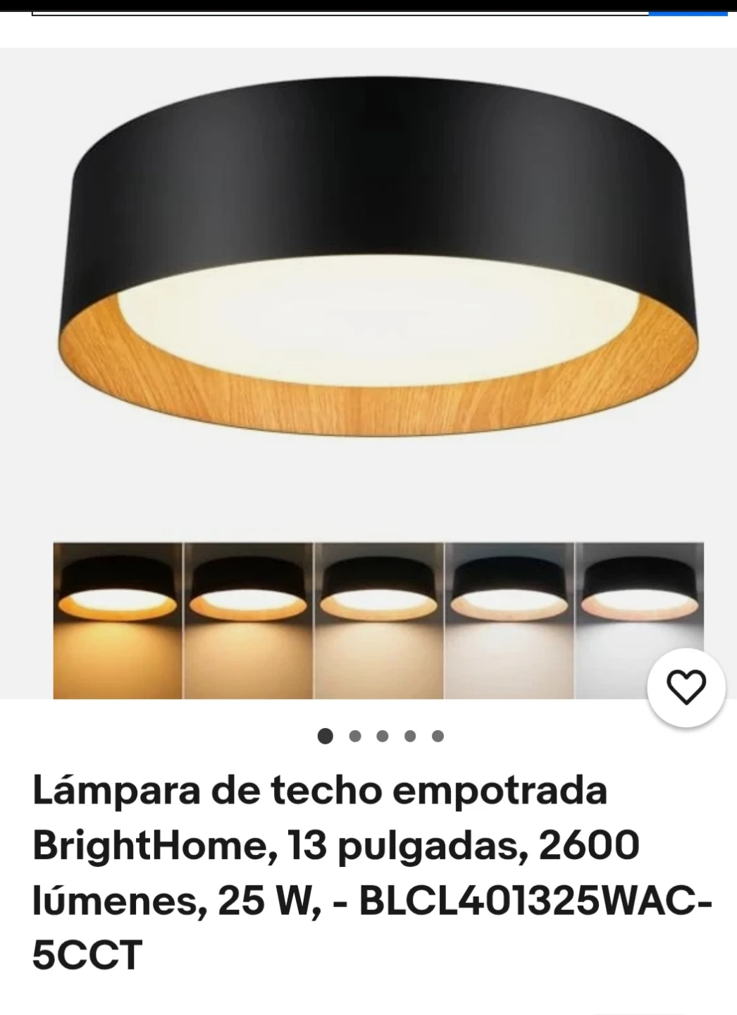 BrightHome 13-inch Modern LED Ceiling Light - photo 2