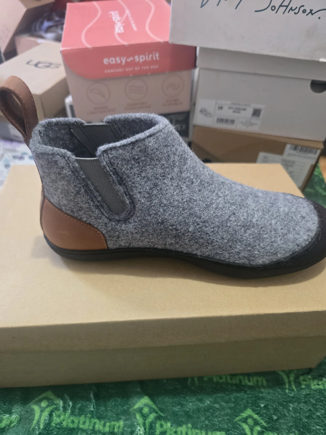 Easy Spirit Gray Wool Boots