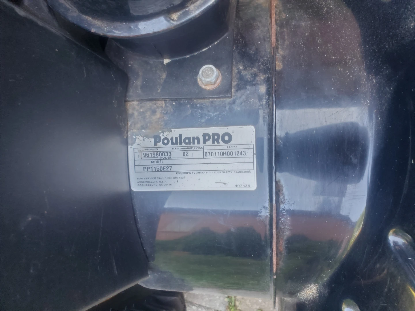 Poulan Pro Snowblower PP1150E27 - photo 5