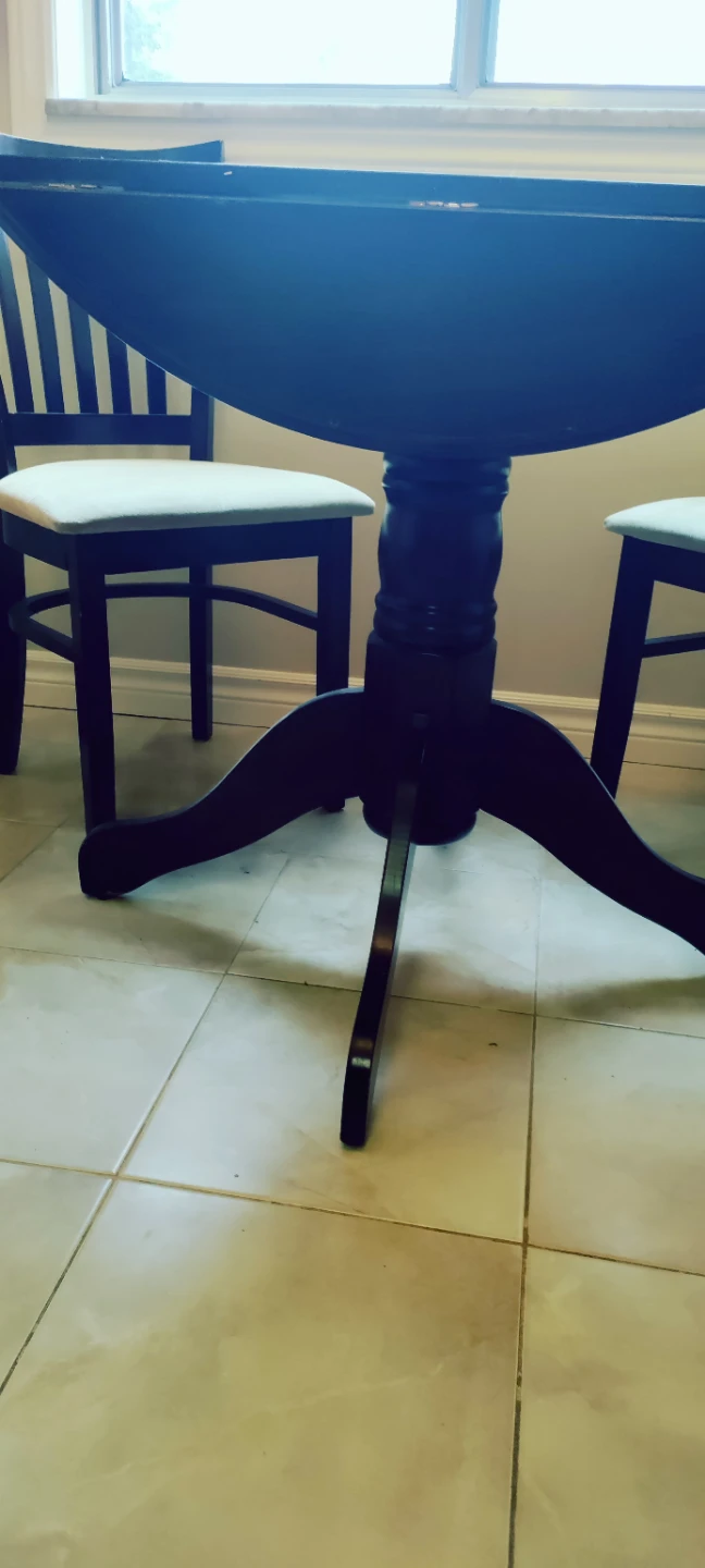 Drop Leaf Dining Table Set with 4 Chairs - photo 5