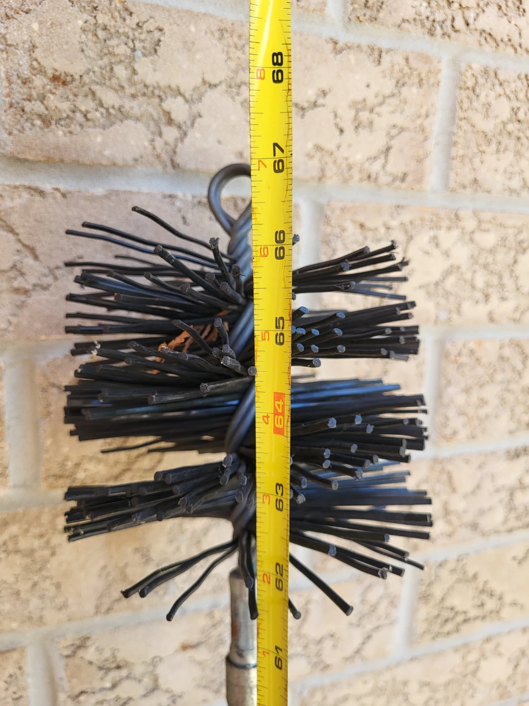 Chimney Sweep Brush with Long Yellow Handle - photo 4