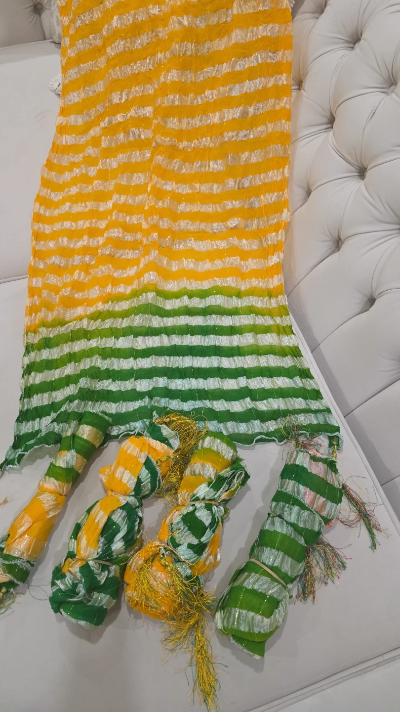 Mehndi Mayoun Dupatta and Gajra Set - photo 3