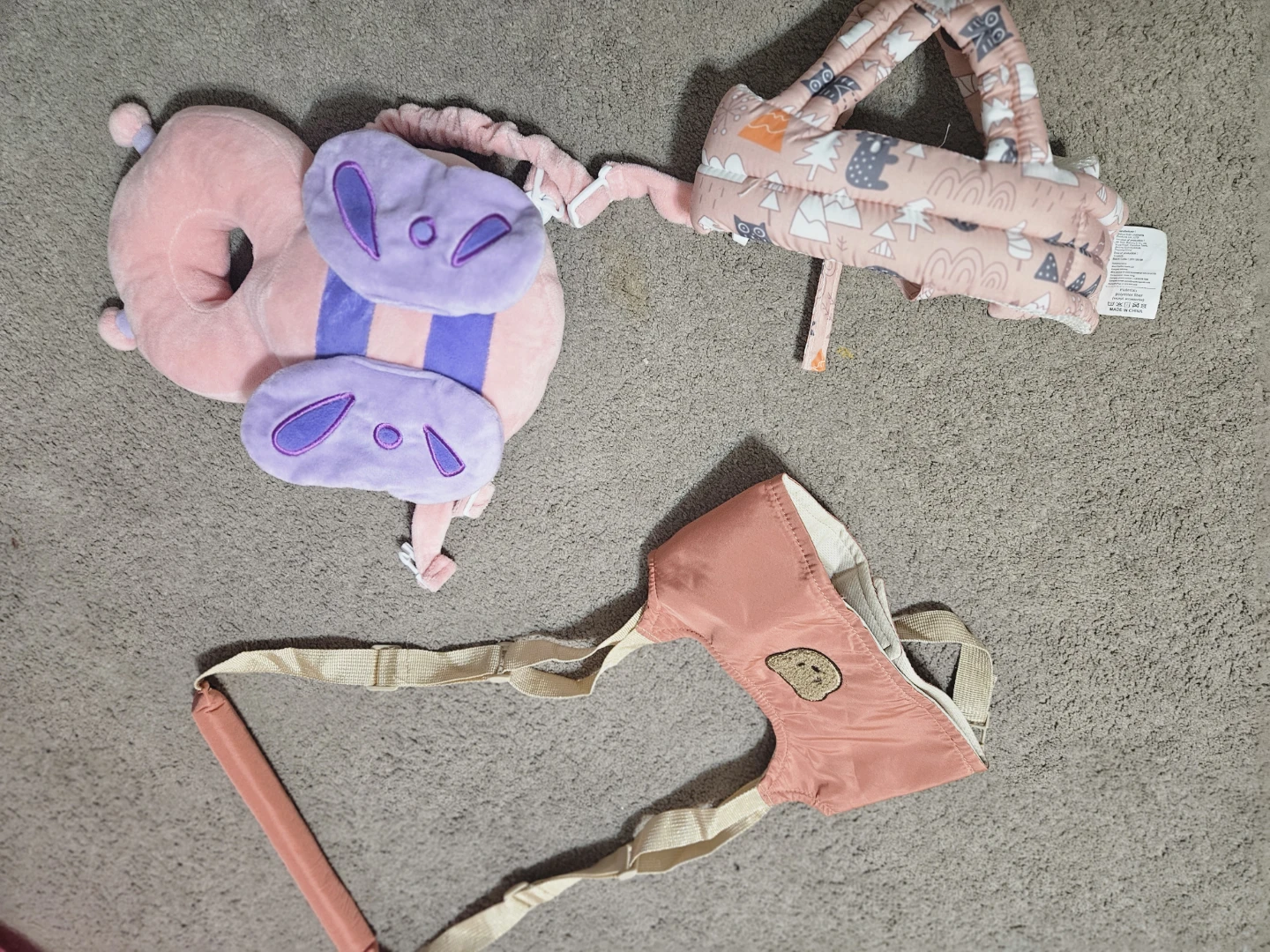 Baby Crawler Knee Pads, Head Protector, and Walking Harness Set