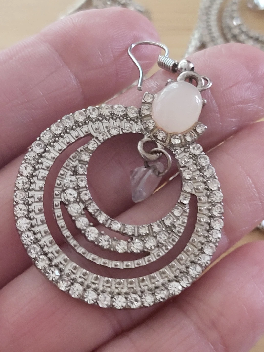 Rhinestone Necklace and Earring Set - photo 5