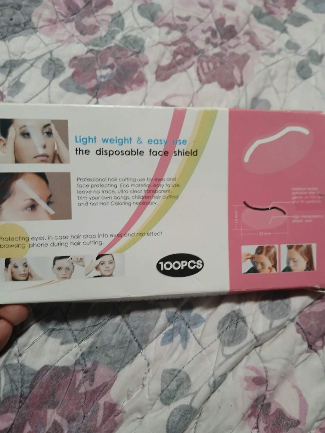 100PCS Disposable Face Shields for Hair Cutting