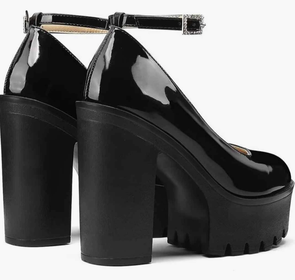 Brand new Fashion Women's High Heels Ankle Strap Chunky shoes - photo 3