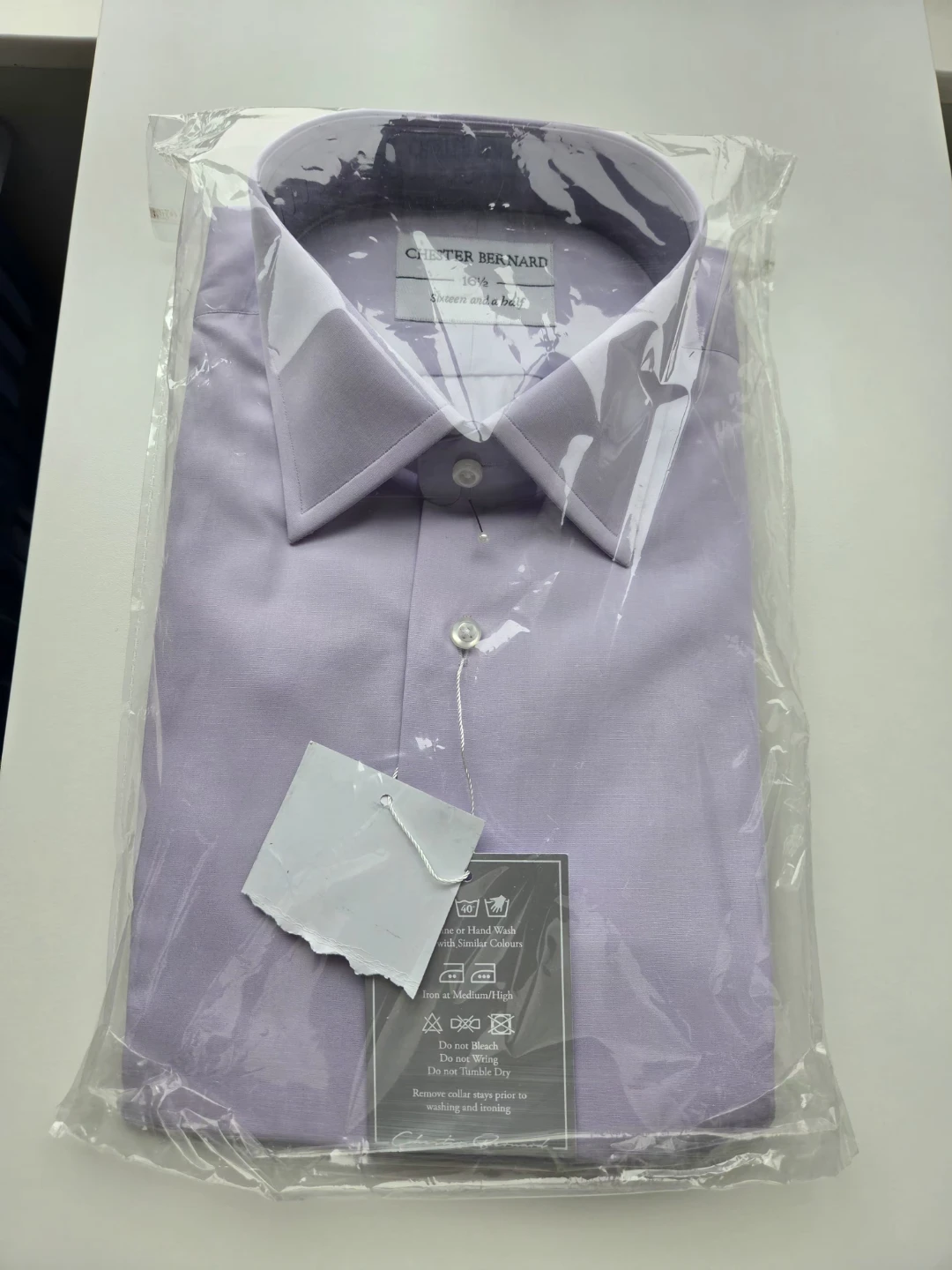 Men's Dress Shirt - Lilac - Size 16 1/2 - photo 3