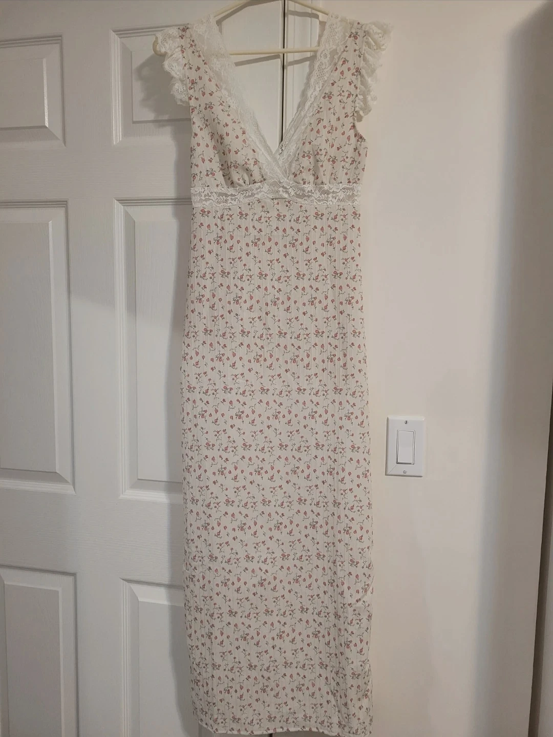 Floral Lace Trim Maxi Dress - photo 2