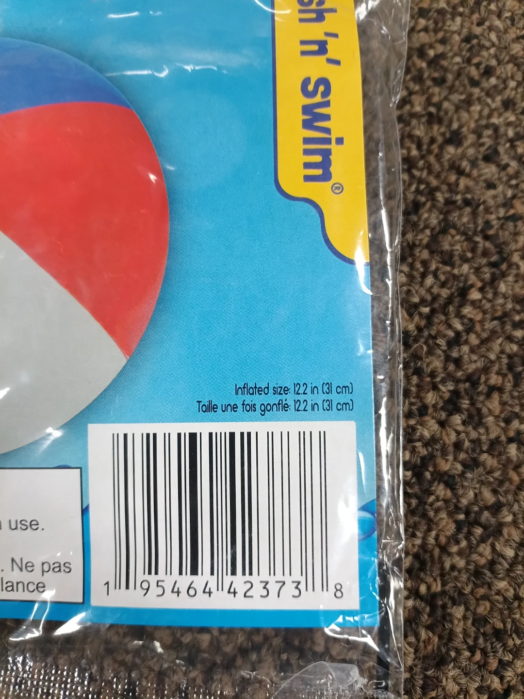 Splash 'n' Swim Inflatable Beach Ball - photo 2